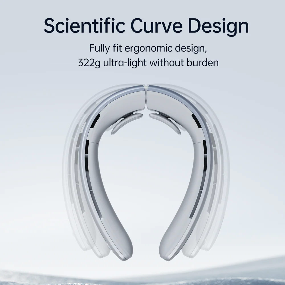 Picture of JISULIFE Malaysia Super Power High Speed Air Neck Cooler Portable Neck Fan Hands Free Bladeless Fan 5000mAh Battery Operated Wearable Personal Fan Leafless Rechargeable Headphone Design 100 Speed Neck Fan FA45 (Silver Grey)