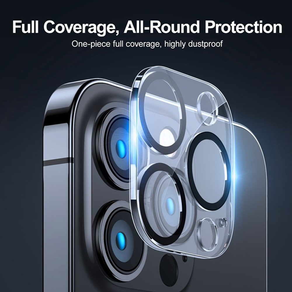 Picture of Apple iPhone 15 6.1 | Joyroom Gemstone Series 9H Tempered Glass Lens Protector Full Cover for iPhone 15 6.1 iPhone 15 Plus 6.7 (Clear)