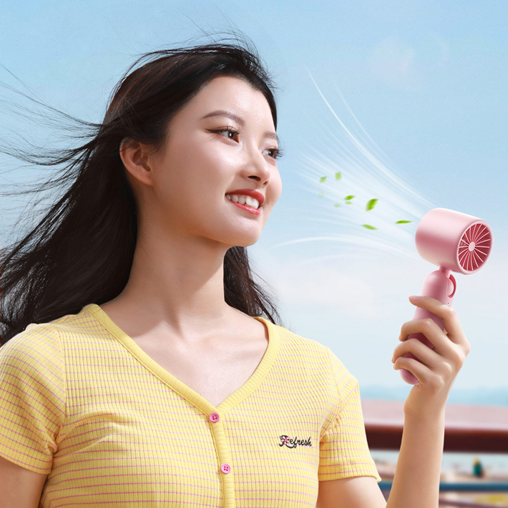 Picture of Joyroom JR-CY453 USB-C 3 Speed Hold and Stand On Desk Folding Handheld Fan 3000mAh (Green)