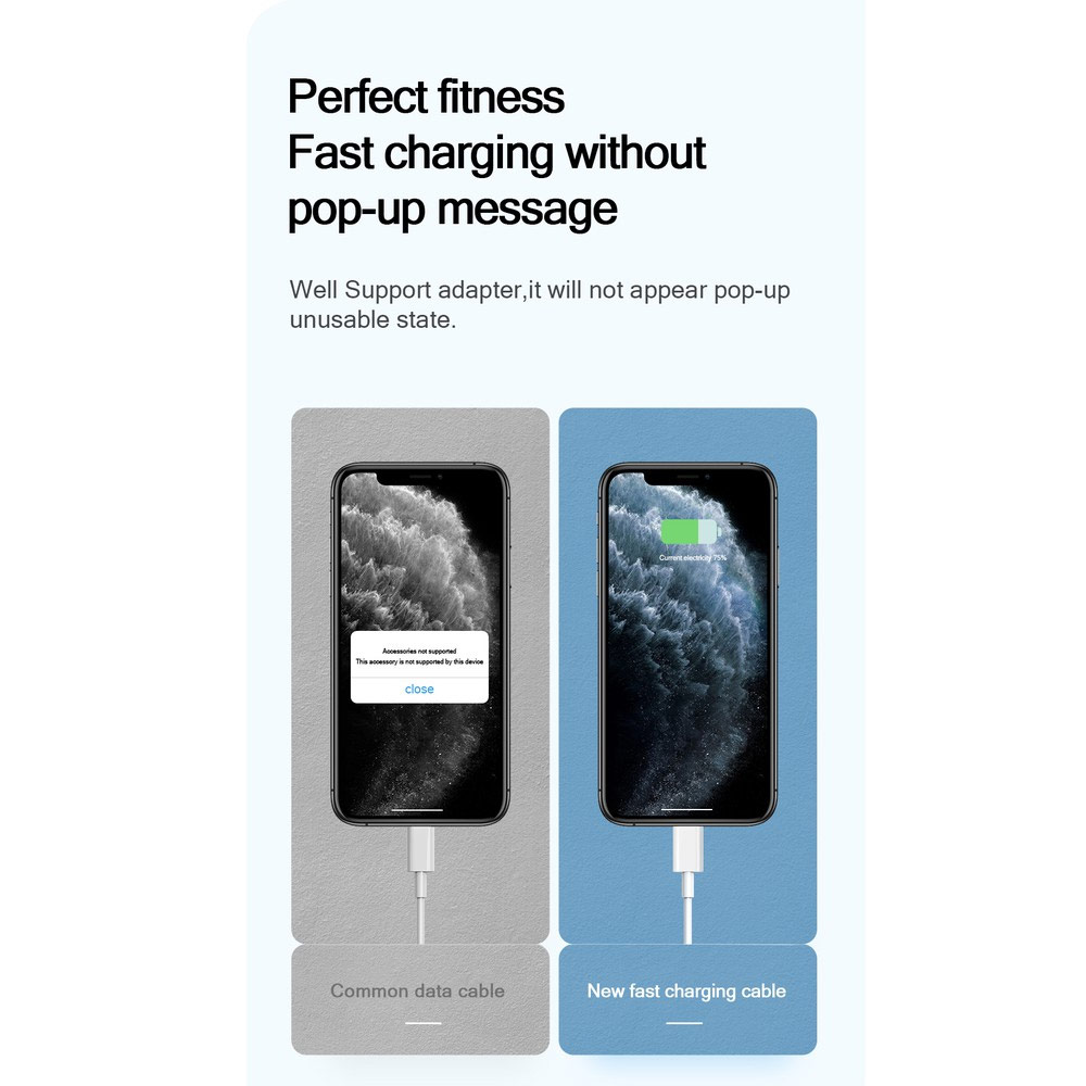 Picture of Apple iPhone 12 Pro Max 6.7  | Joyroom Lightning to 3.5 mm Headphone Jack and 18W Lightning Charging Adapter Listening and Calling for iPhone 8 Plus iPhone XS iPhone 11 Pro Max iPhone 12 Pro Max 13 Pro Max 14 Pro Max