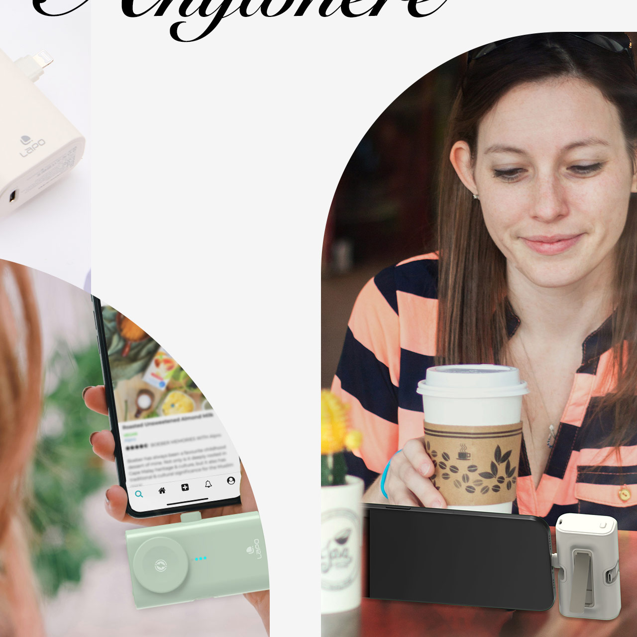 Picture of Lapo iWatch Powerbank Pocket Mini Small Size Powerbank 20W Fast Charge with Type-C Connector Apple Watch Powerbank (Black)