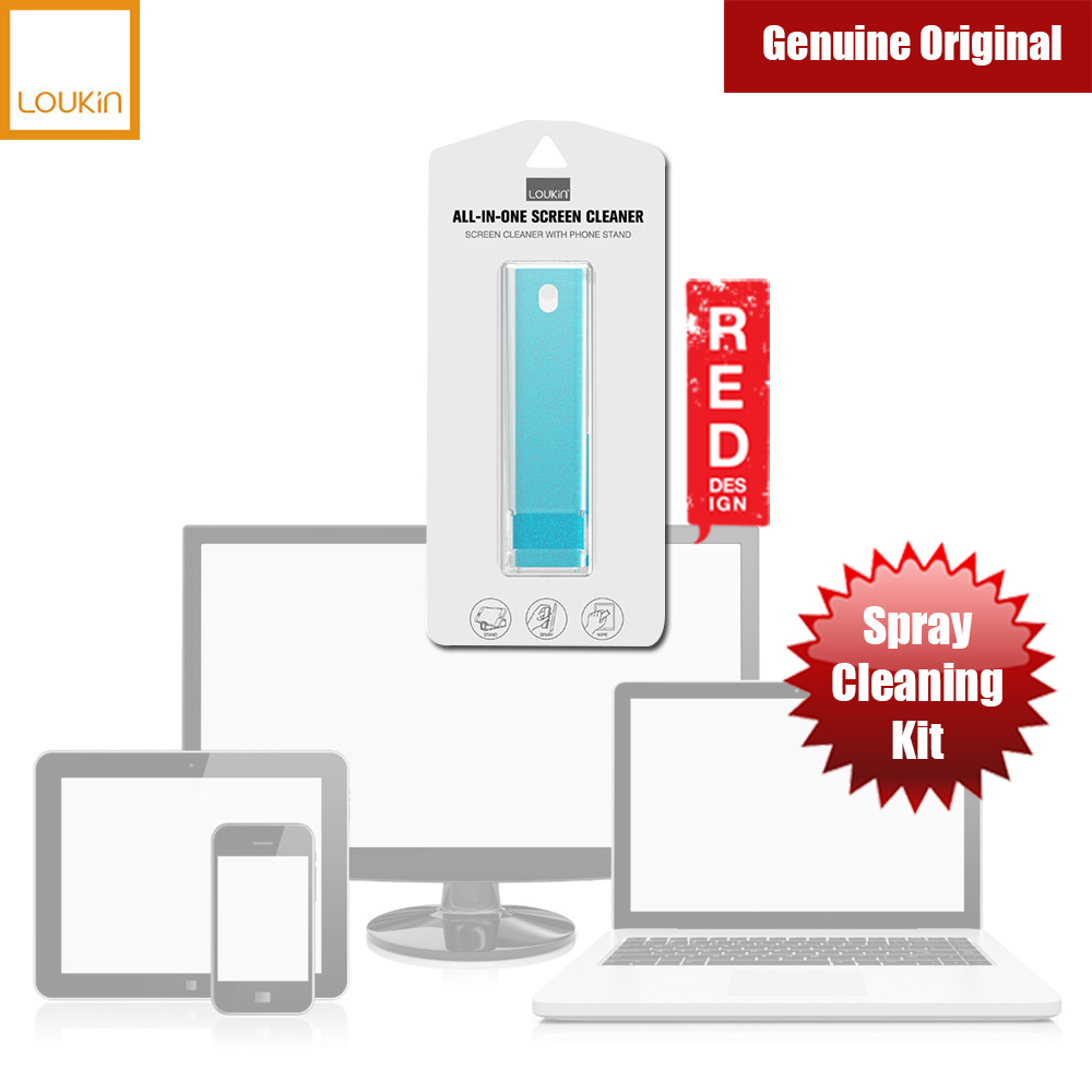 Picture of Loukin Microfiber and Spray 2 in 1 Screen Cleaner for iPhones iPads Smartphones Tablets Laptops (Blue) Red Design- Red Design Cases, Red Design Covers, iPad Cases and a wide selection of Red Design Accessories in Malaysia, Sabah, Sarawak and Singapore 