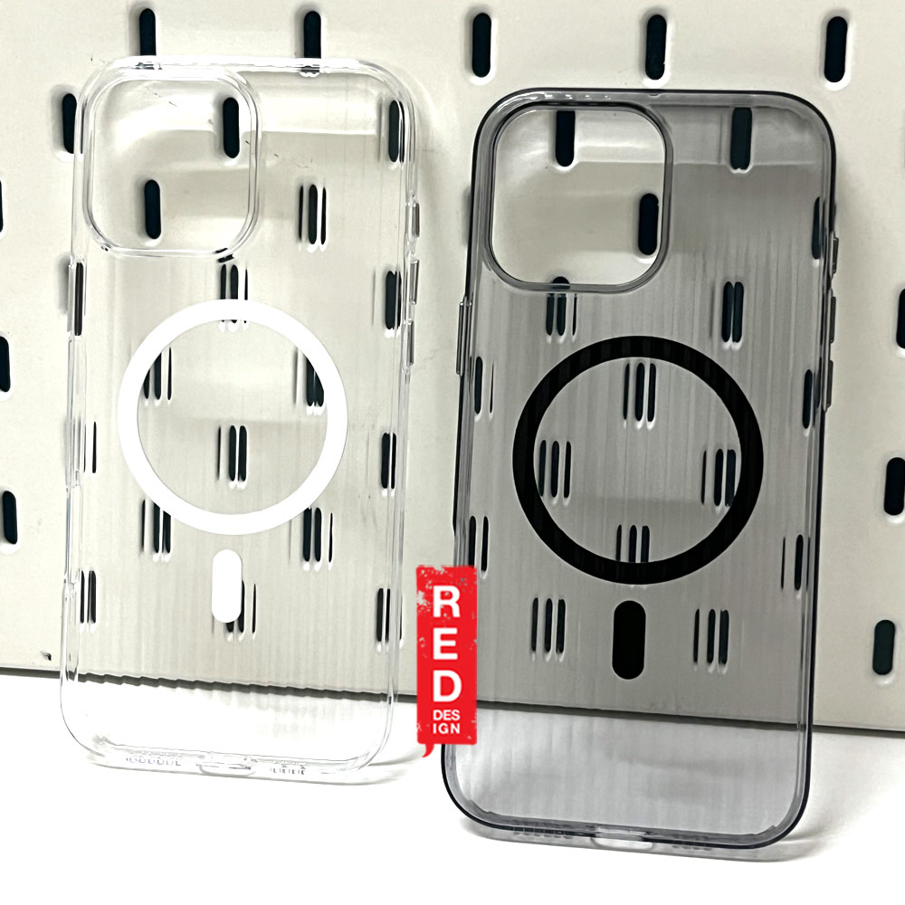 Picture of Apple iPhone 16 6.1 Case | Machino Luggage Design PC Slim Hard Magnetic Compatible Drop Protection Case for iPhone 16 6.1 (Clear Black)