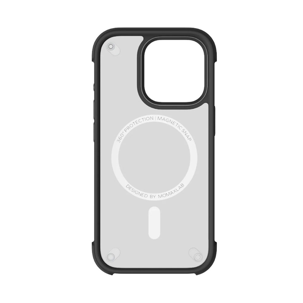 Picture of Apple iPhone 16 Pro 6.3 Case | Momax CaseForm Air Magnetic Case Tough Drop Protective Case iPhone 16 Pro 6.3 (Black)