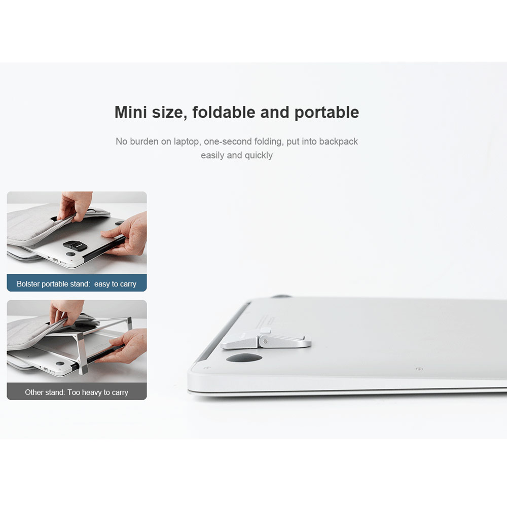 Picture of Nillkin Bolster Laptop Tablet Mini Stand Foldable Portable Stand Holder Heat Dissipation for Laptop Notebook (Black)