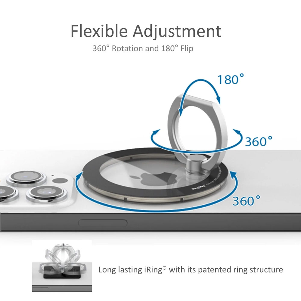 Picture of AAUXX iRing Mag Magnetic Ring Holder Phone Grip and Kickstand Stand Compatible with Magsafe (Alpine Green)