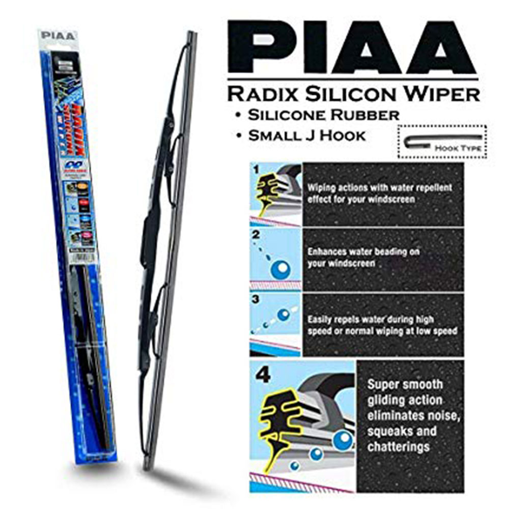 Picture of PIAA Radix Silicone Windscreen Wiper Made in Japan (Combo 24 & 14 ) for Honda City Toyota Vios Nissan Grand Livina Mazda 2