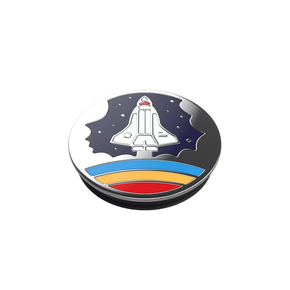 Picture of Popsockets PopGrip Swappable Premium Collection (Enamel Space Shuttle Navy)