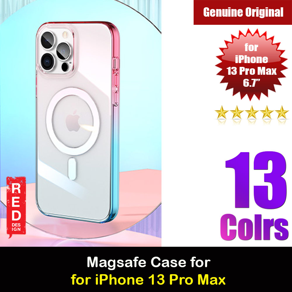 Picture of Red Design Selected Cool Trendy Series Magnetic Magsafe Compatible Case for Apple iPhone 13 Pro Max 6.7 (Gradient Pink Blue) Apple iPhone 13 Pro Max 6.7- Apple iPhone 13 Pro Max 6.7 Cases, Apple iPhone 13 Pro Max 6.7 Covers, iPad Cases and a wide selection of Apple iPhone 13 Pro Max 6.7 Accessories in Malaysia, Sabah, Sarawak and Singapore 