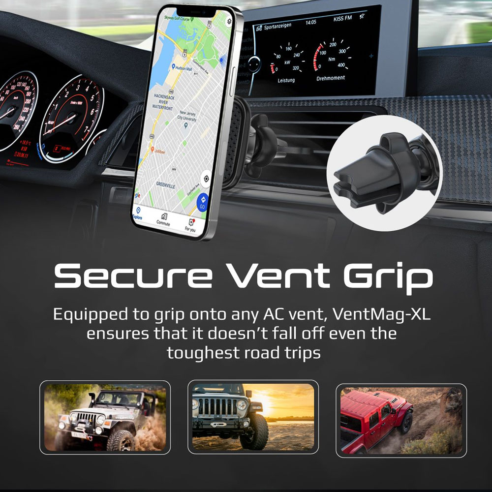 Picture of Promate Magnetic Air Con Vent 360 Degree Rotation Car Phone Holder Mount VentMag XL