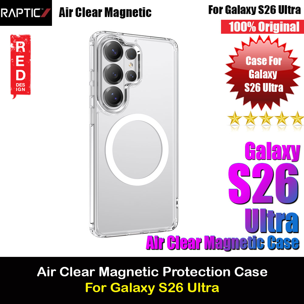 Picture of Raptic Air Clear Magnetic Compatible Protection Case for Samsung Galaxy S26 Ultra (Clear) Samsung Galaxy S26 Ultra- Samsung Galaxy S26 Ultra Cases, Samsung Galaxy S26 Ultra Covers, iPad Cases and a wide selection of Samsung Galaxy S26 Ultra Accessories in Malaysia, Sabah, Sarawak and Singapore 