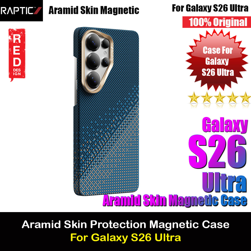 Picture of Raptic Aramid Skin Magnetic Compatible Protection Case for Samsung Galaxy S26 Ultra (Serenity Emerald) Samsung Galaxy S26 Ultra- Samsung Galaxy S26 Ultra Cases, Samsung Galaxy S26 Ultra Covers, iPad Cases and a wide selection of Samsung Galaxy S26 Ultra Accessories in Malaysia, Sabah, Sarawak and Singapore 