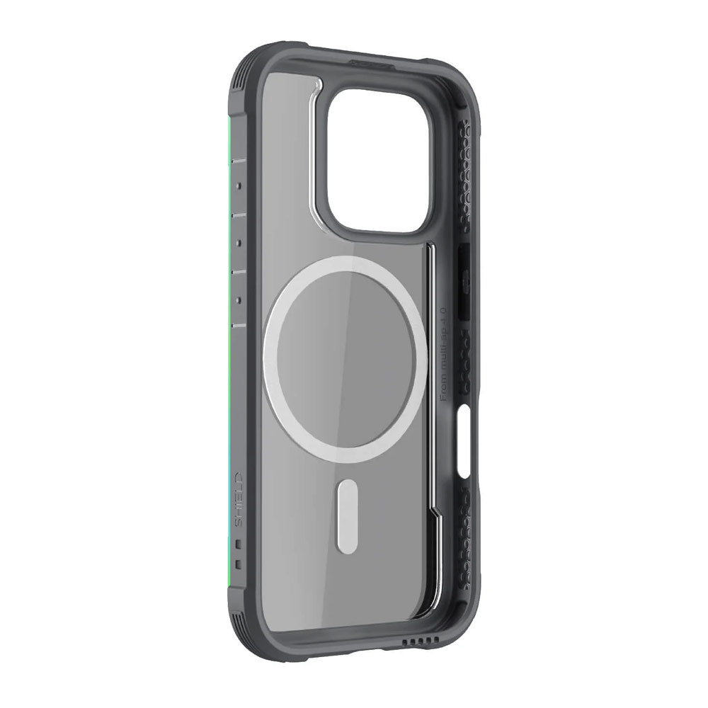 Picture of Apple iPhone 16 Pro 6.3 Case | Raptic Shield MgSafe Magnetic Compatible Tough  Metal Frame Protection Case for iPhone 16 Pro 6.3 (Iridescent)