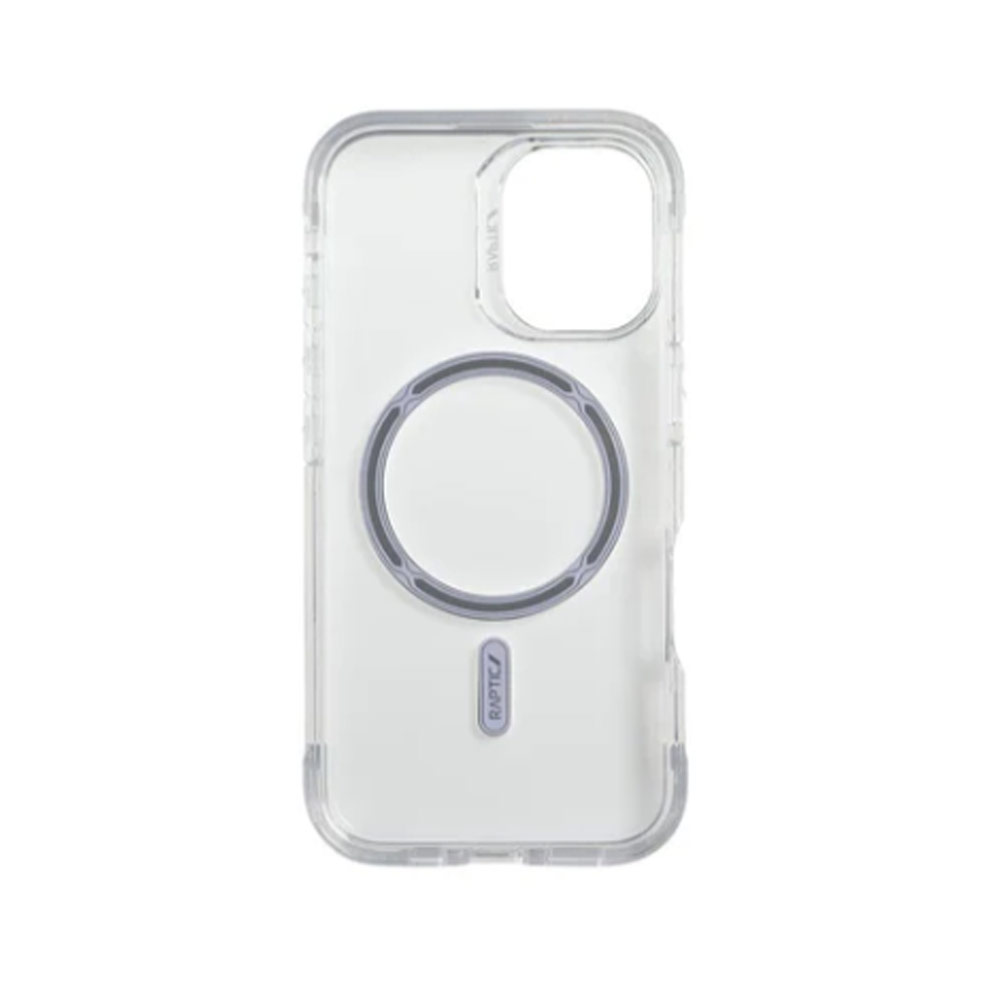 Picture of Apple iPhone 16 6.1 Case | Raptic Air MgSafe Magnetic Compatible Drop Protection Case for iPhone 16 6.1 (Silver)