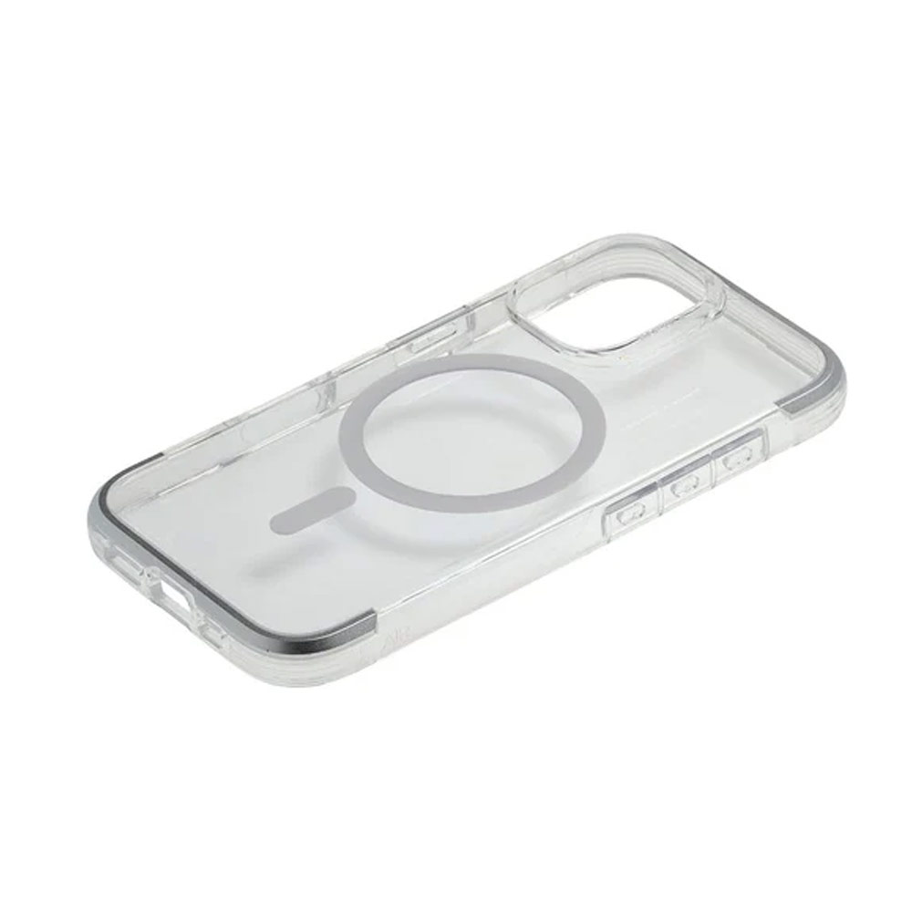 Picture of Apple iPhone 16 6.1 Case | Raptic Air MgSafe Magnetic Compatible Drop Protection Case for iPhone 16 6.1 (Silver)