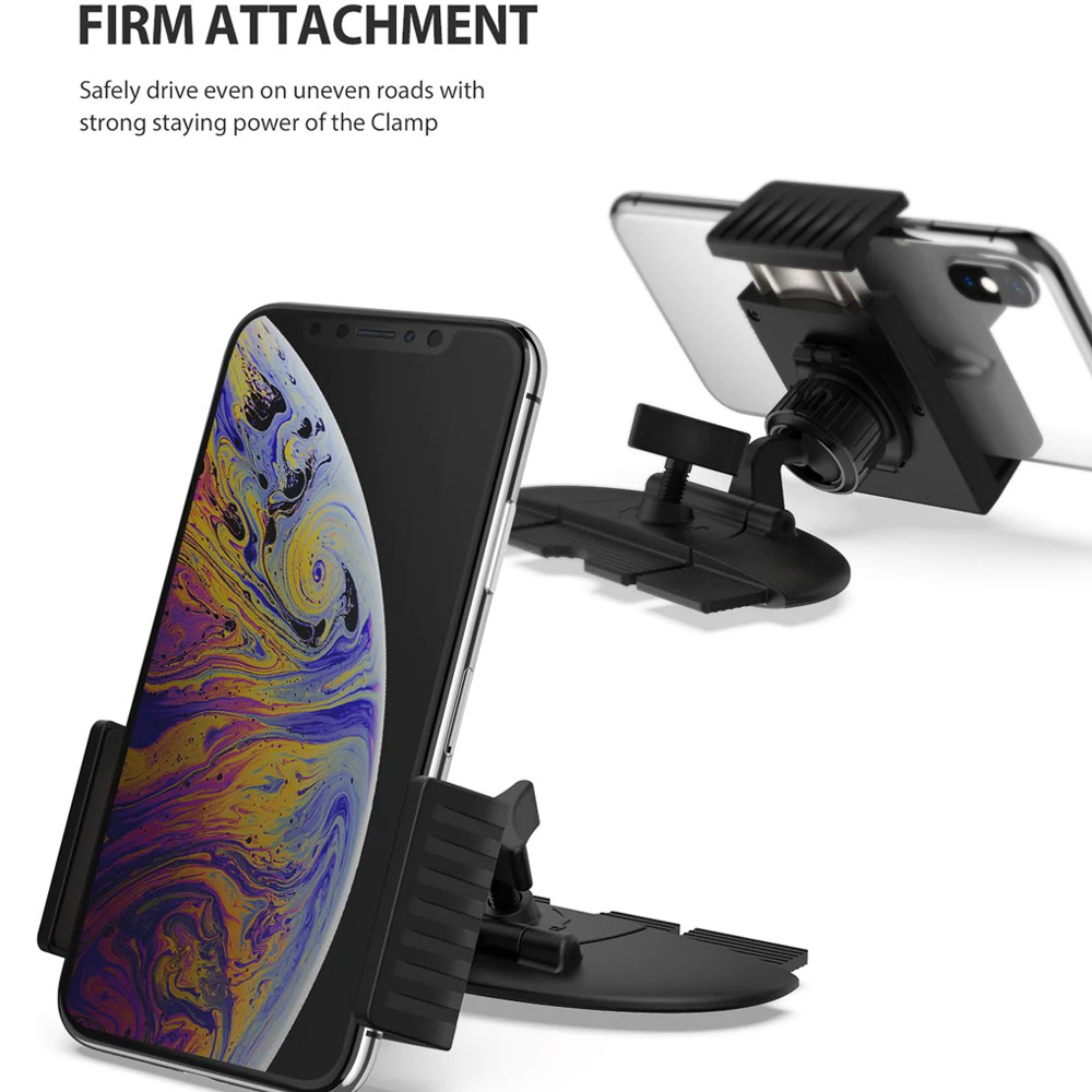 Picture of Ringke CD Player Slot Car Clamp Mount for Smartphone (Black)