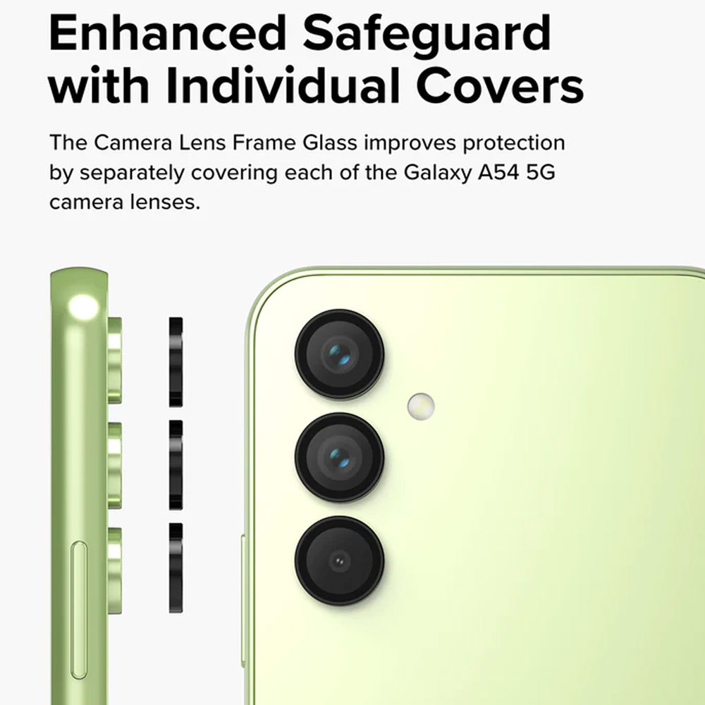 Picture of Samsung Galaxy A54 5G | Ringke Camera Lens Frame Glass for Samsung Galaxy A54 5G (Black)