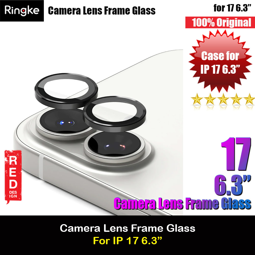 Picture of Ringke Camera Lens Frame Glass Protector with Easy Installation for iPhone 17 6.3 (Black) Apple iPhone 17 6.3- Apple iPhone 17 6.3 Cases, Apple iPhone 17 6.3 Covers, iPad Cases and a wide selection of Apple iPhone 17 6.3 Accessories in Malaysia, Sabah, Sarawak and Singapore 
