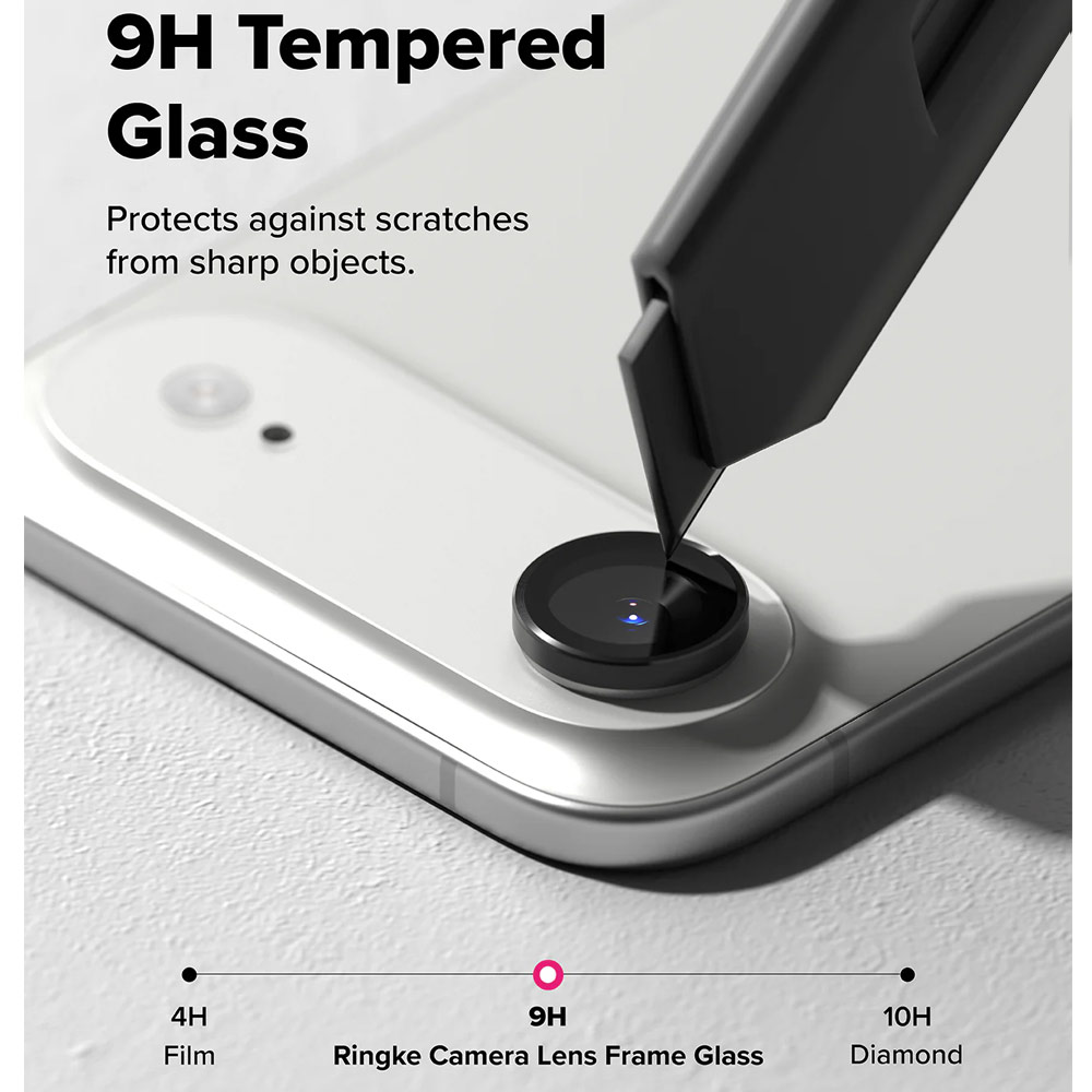 Picture of Apple iPhone Air 6.5  | Ringke Camera Lens Frame Glass Protector with Easy Installation for iPhone Air 6.5 (Black)