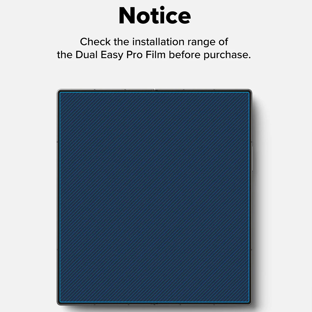 Picture of Samsung Galaxy Z Fold 7 Screen Protector | Ringke Screen Protector Dual Easy Film Interior Screen Protector for Samsung Galaxy Z Fold 7 (2pcs Pack)