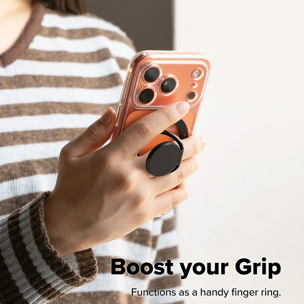 Picture of Ringke Dual Magnetic Smart Holder Phone Grip and Kickstand Stand Zinc Alloy (Black)