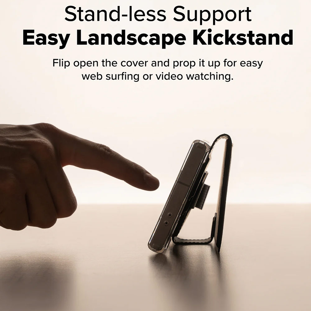 Picture of Samsung Galaxy S25 Ultra  | Ringke Folio Grip Wallet Magnetic Flip Cover Card Holder for Samsung Galaxy S25 Ultra (Black)