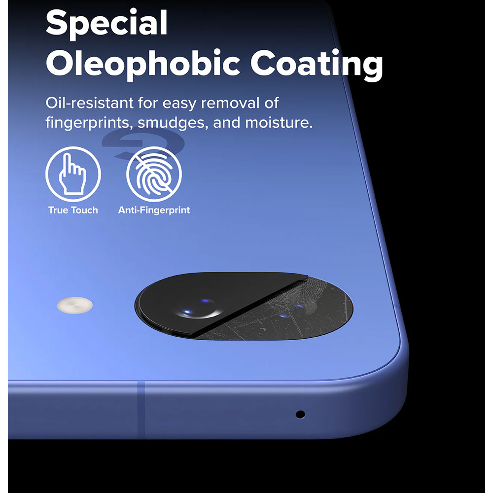 Picture of Google Pixel 10a  | Ringke Full coverage camera protector  with Easy Installation for Google Pixel 10a (Black)