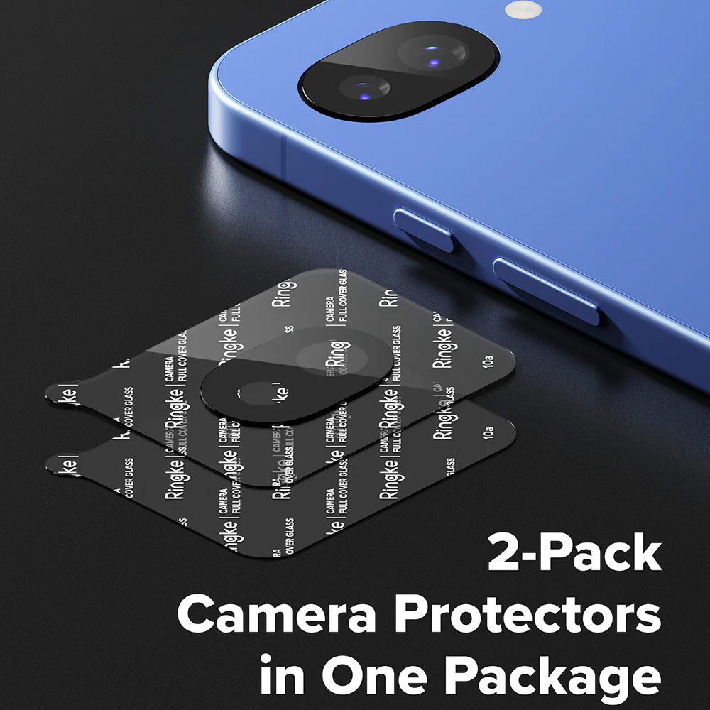 Picture of Google Pixel 10a  | Ringke Full coverage camera protector  with Easy Installation for Google Pixel 10a (Black)