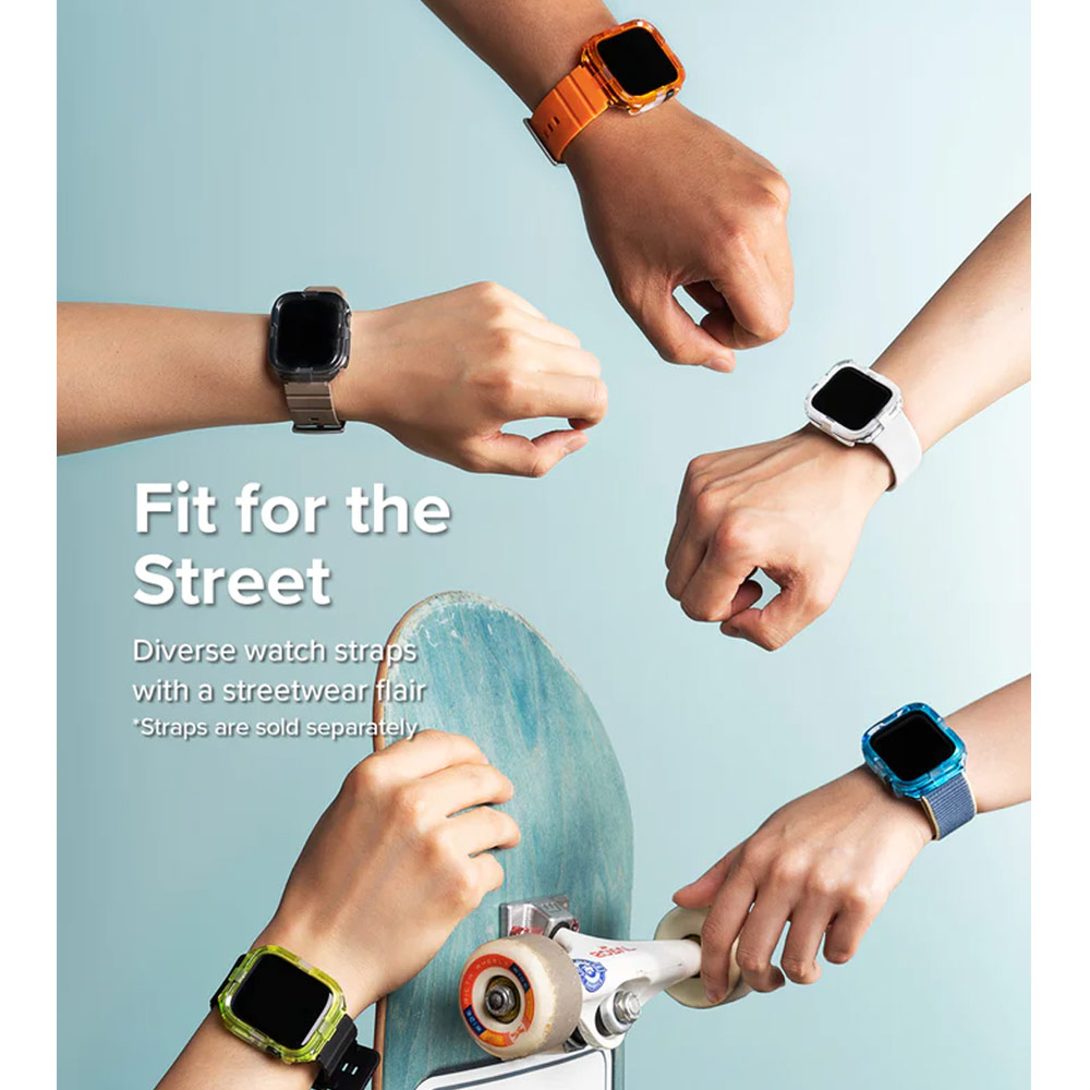 Picture of Apple Watch 44mm Case | Ringke Slim Perfect Fit Case for Apple Watch Series 4 5 6 SE 7 8 44mm 45mm (White)