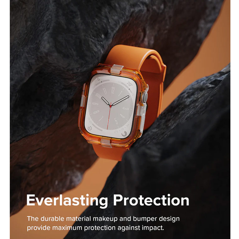 Picture of Apple Watch 44mm Case | Ringke Slim Perfect Fit Case for Apple Watch Series 4 5 6 SE 7 8 44mm 45mm (White)