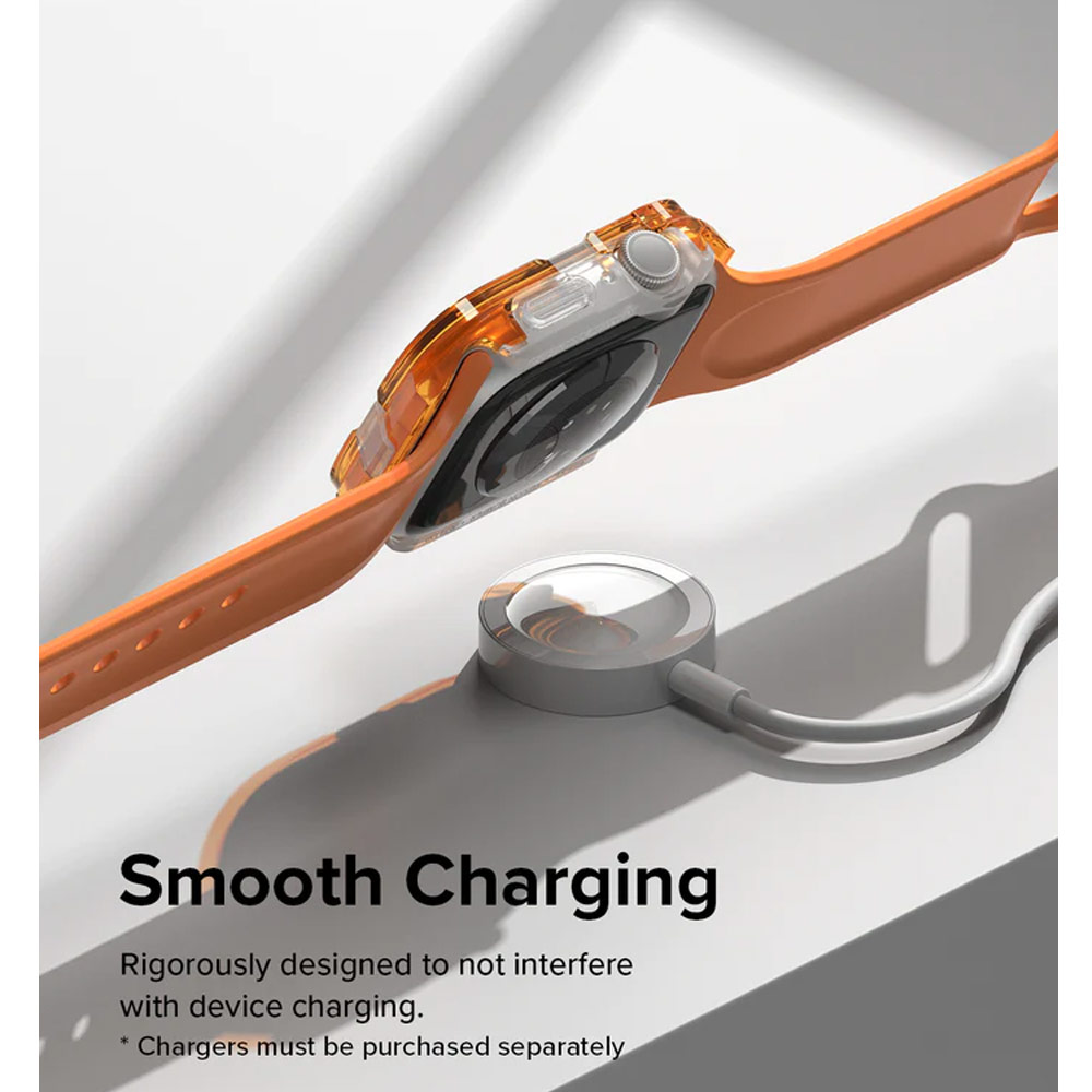 Picture of Apple Watch 44mm Case | Ringke Slim Perfect Fit Case for Apple Watch Series 4 5 6 SE 7 8 44mm 45mm (White)