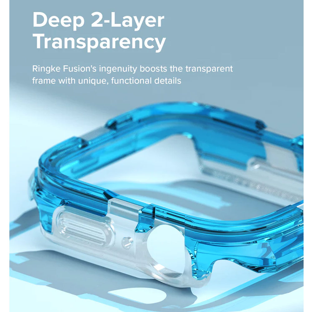 Picture of Apple Watch 44mm Case | Ringke Slim Perfect Fit Case for Apple Watch Series 4 5 6 SE 7 8 44mm 45mm (White)