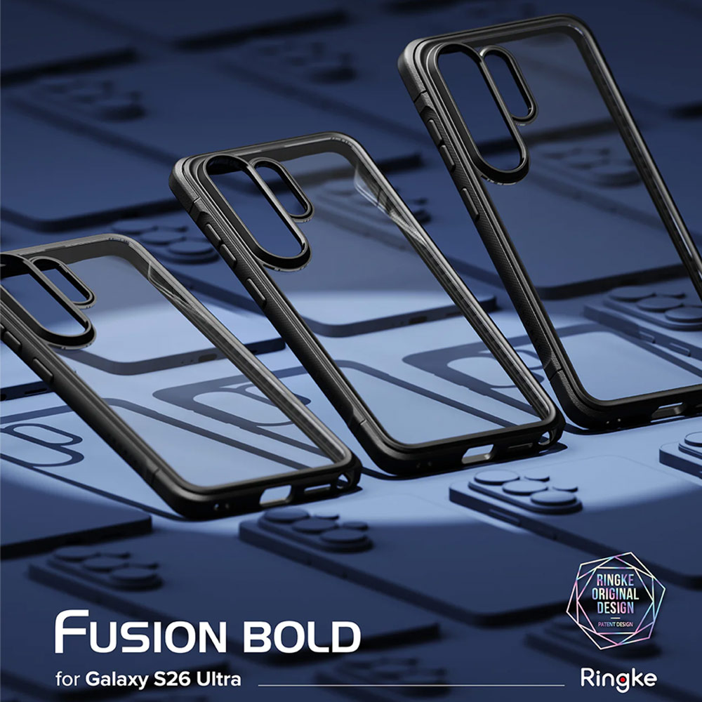 Picture of Samsung Galaxy S26 Ultra Case | Ringke Fusion Bold Transparent Protection Case for Samsung Galaxy S26 Ultra (Black)