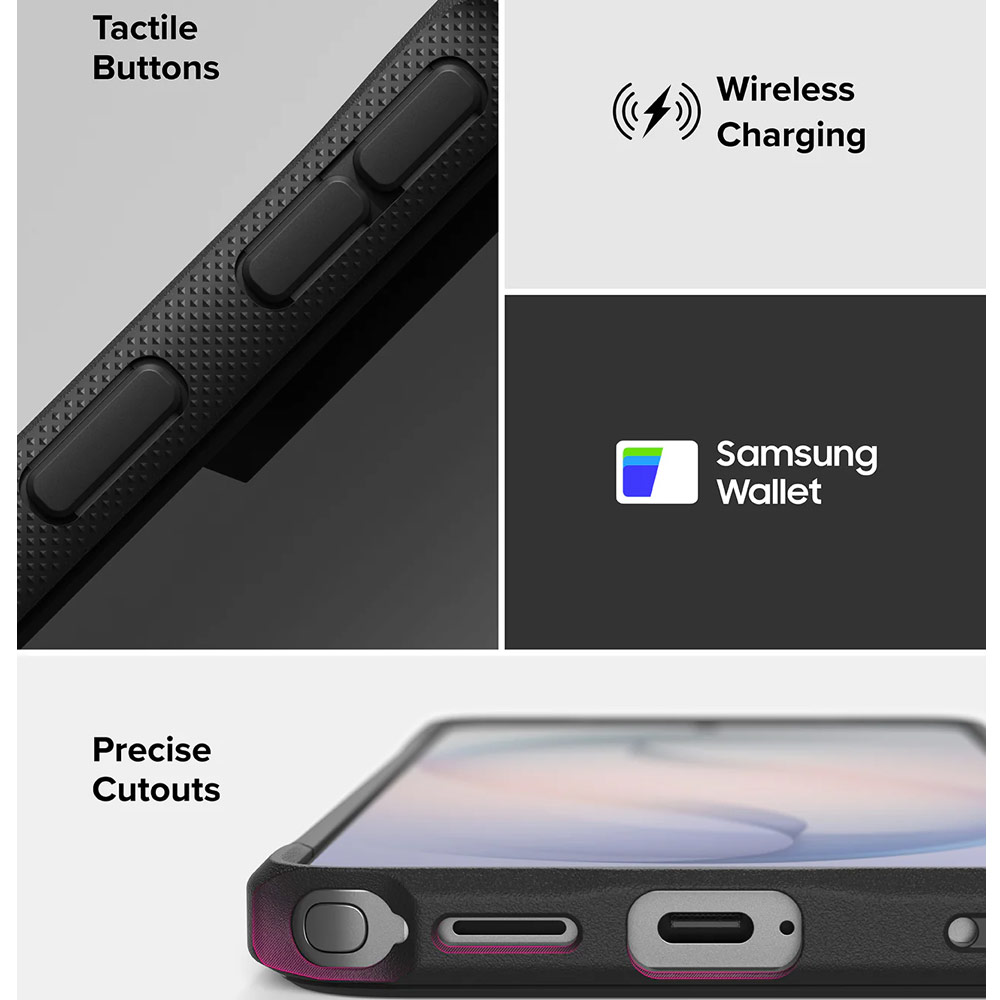 Picture of Samsung Galaxy S26 Ultra Case | Ringke Fusion Bold Transparent Protection Case for Samsung Galaxy S26 Ultra (Black)