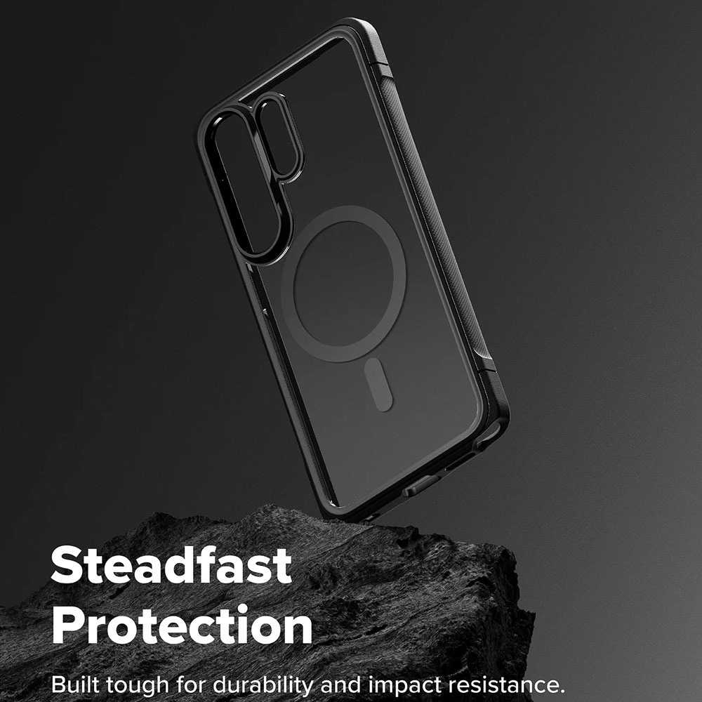 Picture of Samsung Galaxy S26 Ultra Case | Ringke Fusion Bold Magnetic Transparent Protection Case for Samsung Galaxy S26 Ultra (Black)