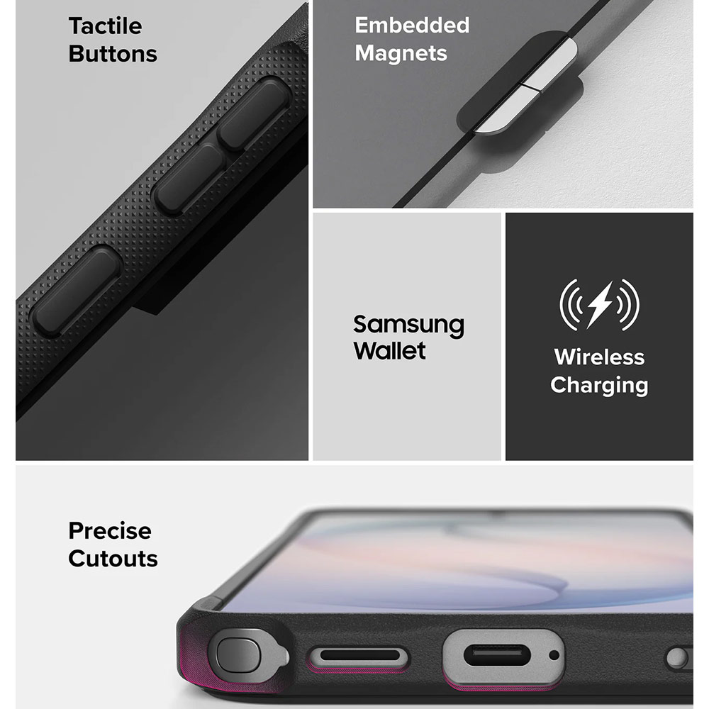 Picture of Samsung Galaxy S26 Ultra Case | Ringke Fusion Bold Magnetic Transparent Protection Case for Samsung Galaxy S26 Ultra (Black)