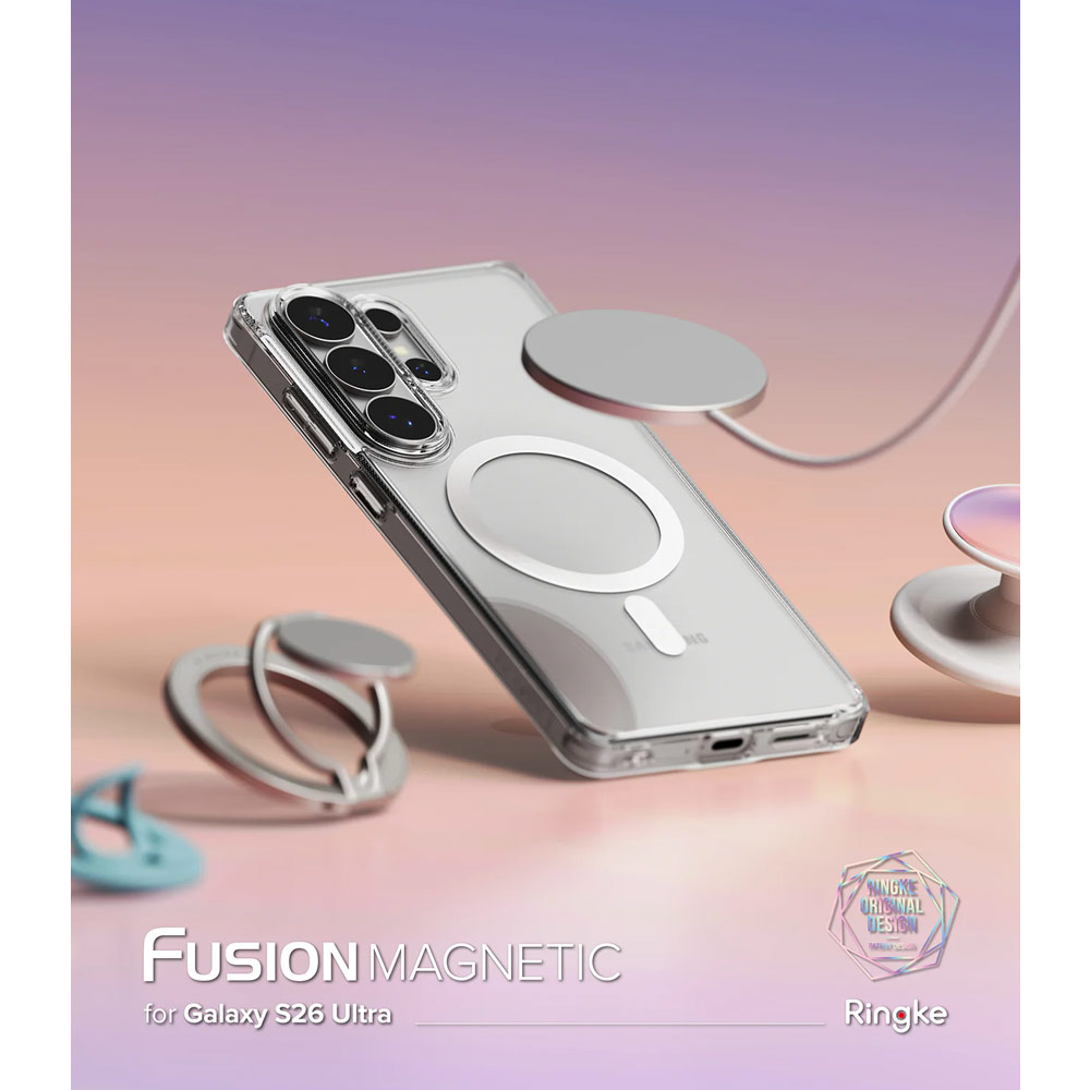 Picture of Samsung Galaxy S26 Ultra Case | Ringke Fusion Magnetic Transparent Protection Case for Samsung Galaxy S26 Ultra (Clear)