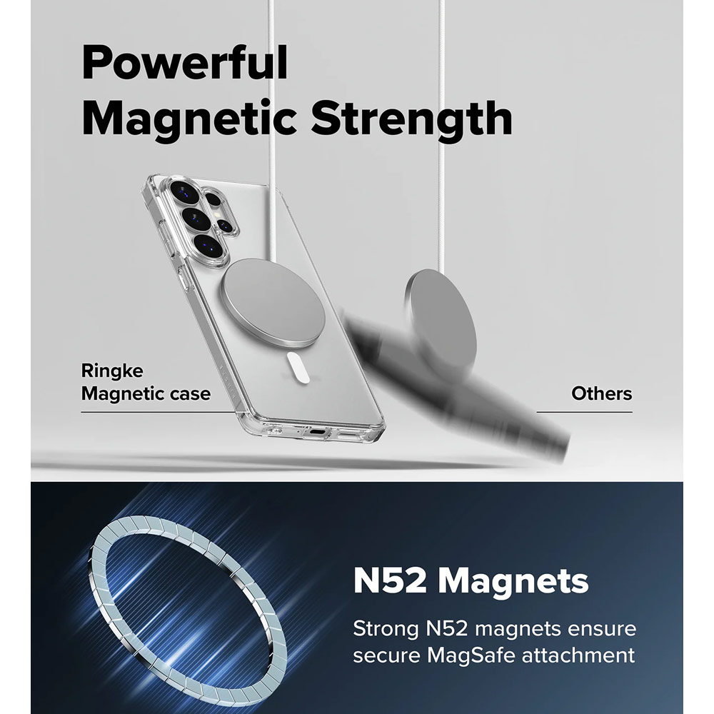 Picture of Samsung Galaxy S26 Ultra Case | Ringke Fusion Magnetic Transparent Protection Case for Samsung Galaxy S26 Ultra (Matte)