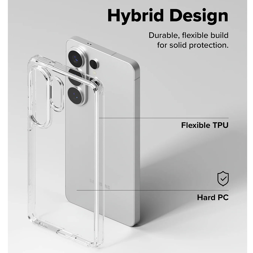 Picture of Samsung Galaxy S26 Ultra Case | Ringke Fusion Transparent Protection Case for Samsung Galaxy S26 Ultra (Clear)