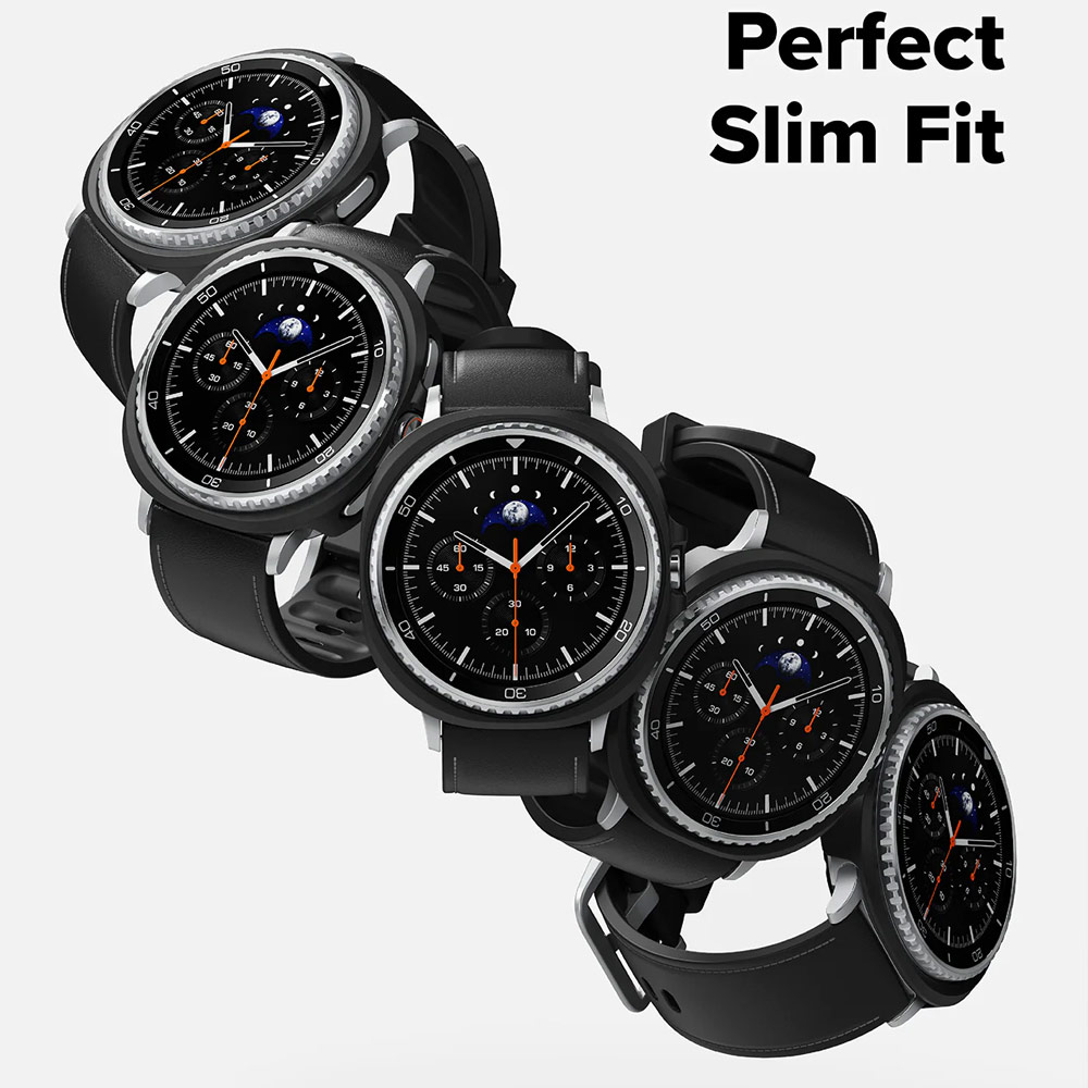 Picture of Samsung Galaxy Watch 8 Classic 46mm Case | Ringke Slim Protection Case for Samsung Galaxy Watch 8 Classic 46mm (Clear Matte Black)