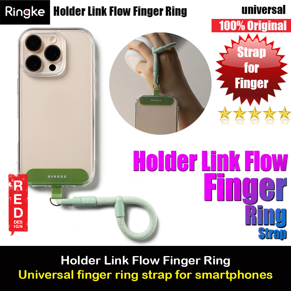Picture of Ringke Holder Link Flow Finger Ring Strap Phone Strap for closed-bottom phone case (Mute Mint) Red Design- Red Design Cases, Red Design Covers, iPad Cases and a wide selection of Red Design Accessories in Malaysia, Sabah, Sarawak and Singapore 