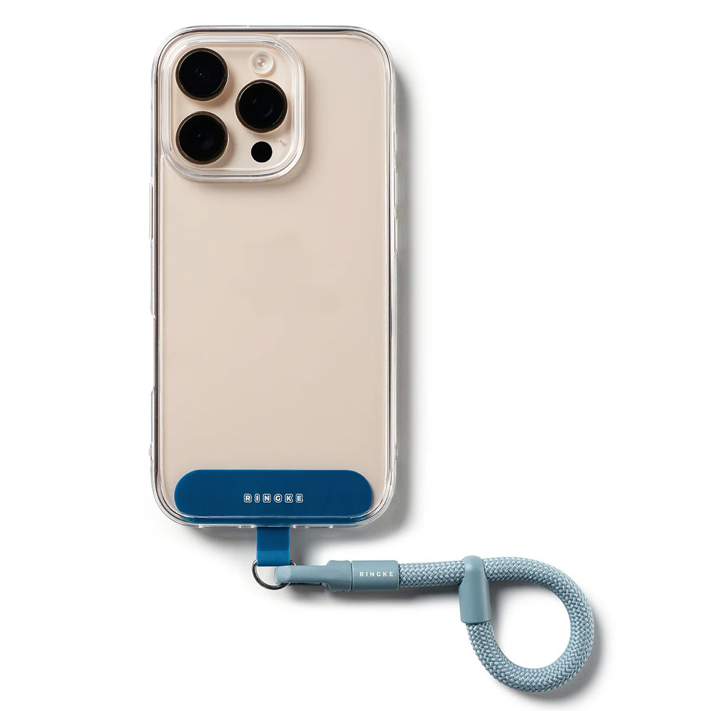 Picture of Ringke Holder Link Flow Finger Ring Strap Phone Strap for closed-bottom phone case (Urban Blue)