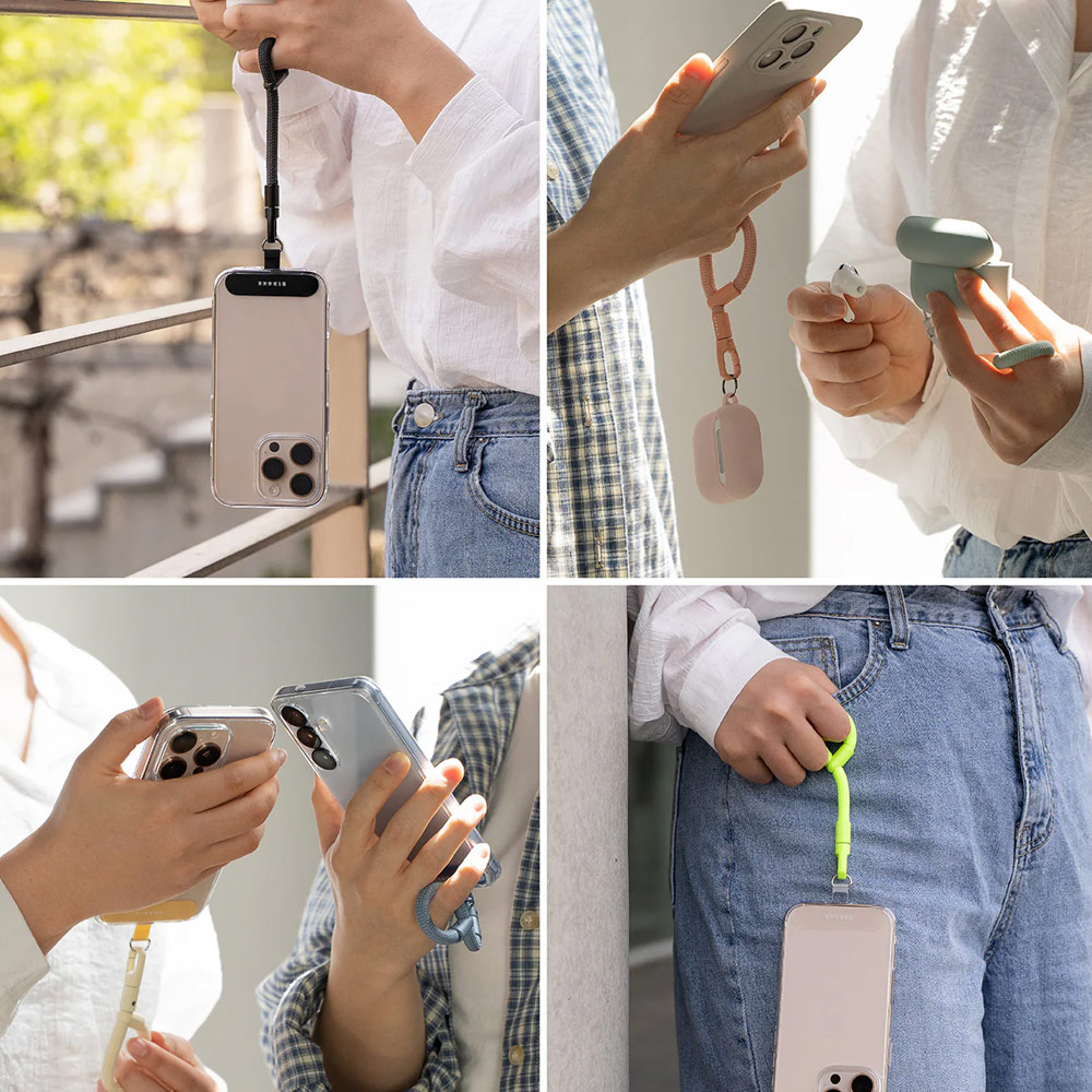 Picture of Ringke Holder Link Flow Finger Ring Strap Phone Strap for closed-bottom phone case (Urban Blue)