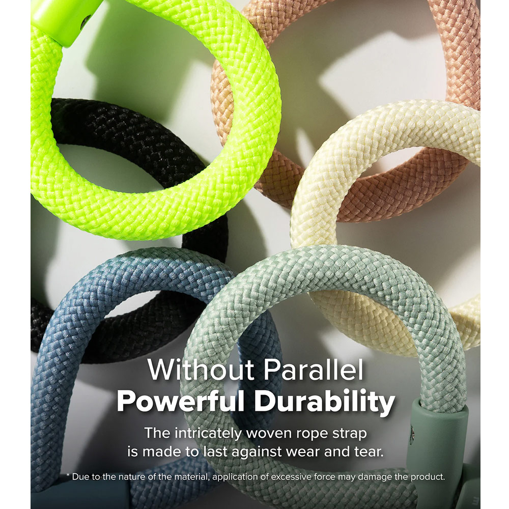 Picture of Ringke Holder Link Flow Finger Ring Strap Phone Strap for closed-bottom phone case (Calm Black)