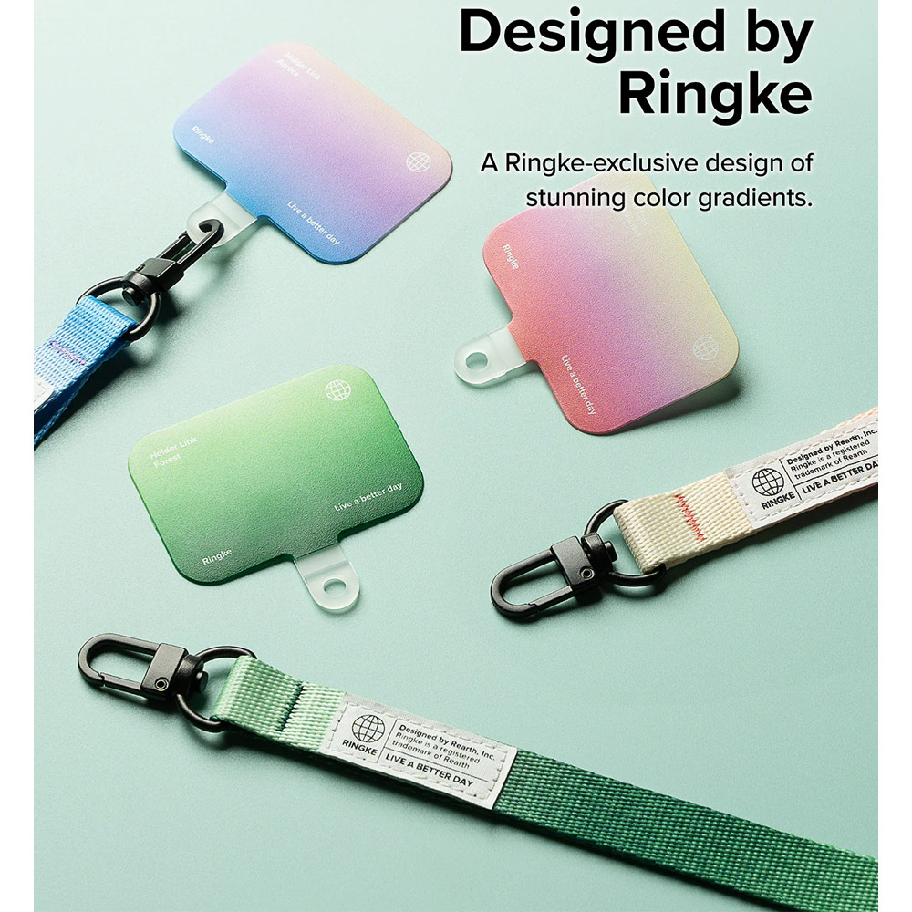 Picture of Ringke Adjustable Shoulder Holder Link Snap Hook Lanyard Crossbody Phone Strap for Phone case (FOREST)