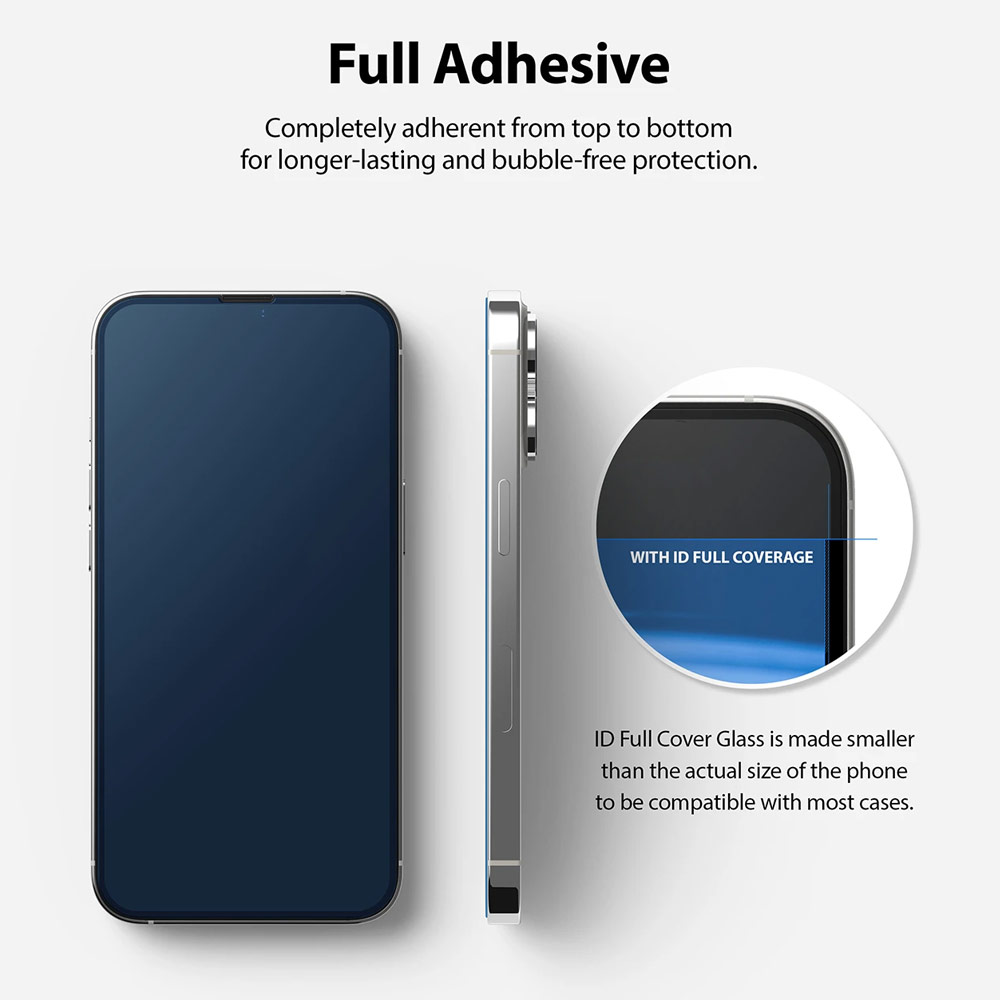 Picture of Apple iPhone 13 6.1 Screen Protector | Ringke Invisible Defender Glass Tempered Glass Screen Protector for Apple iPhone 13 iPhone 13 Pro 6.1 (Clear)