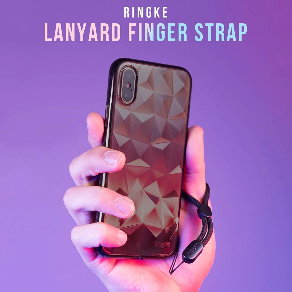 Picture of Ringke Paracord Lanyard Finger Strap (Black Ruby)