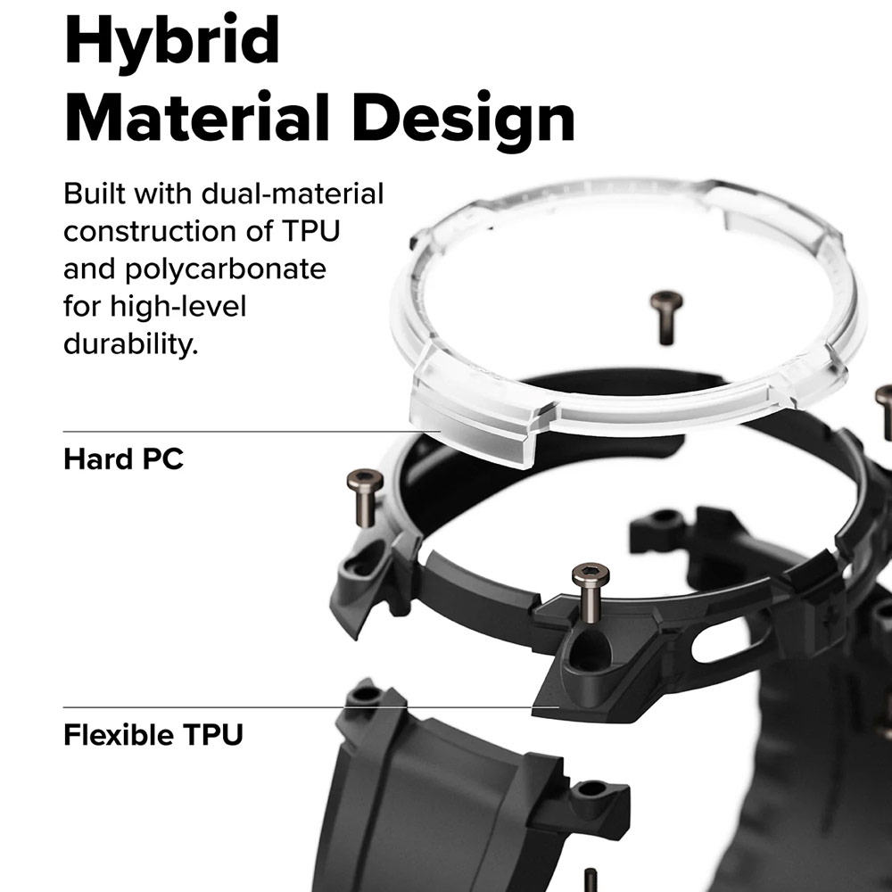 Picture of Samsung Galaxy Watch 8 44mm Case | Ringke Case and Band Strap Rugged Gear for Samsung Galaxy Watch 8 44mm (Black)