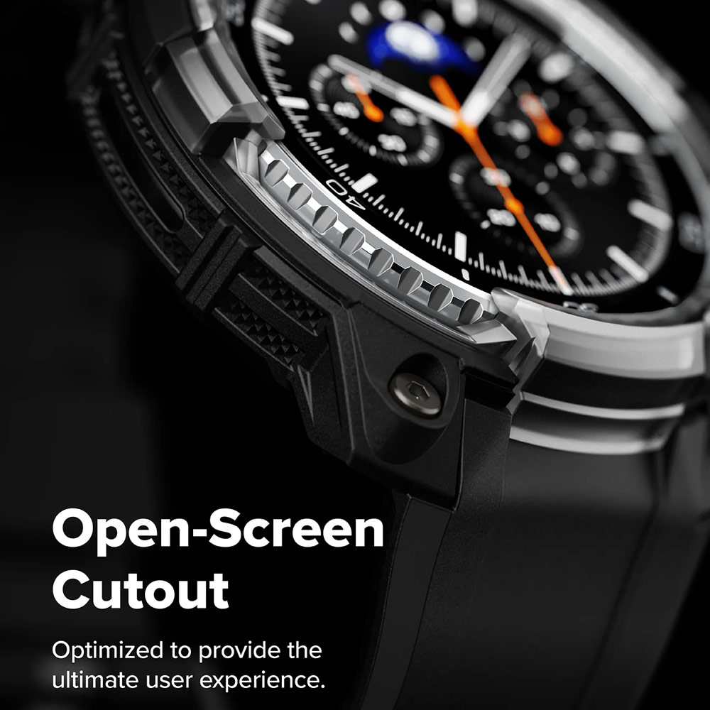 Picture of Samsung Galaxy Watch 8 Classic 46mm Case | Ringke Case and Band Strap Rugged Gear for Samsung Galaxy Watch 8 Classic 46mm (Black)