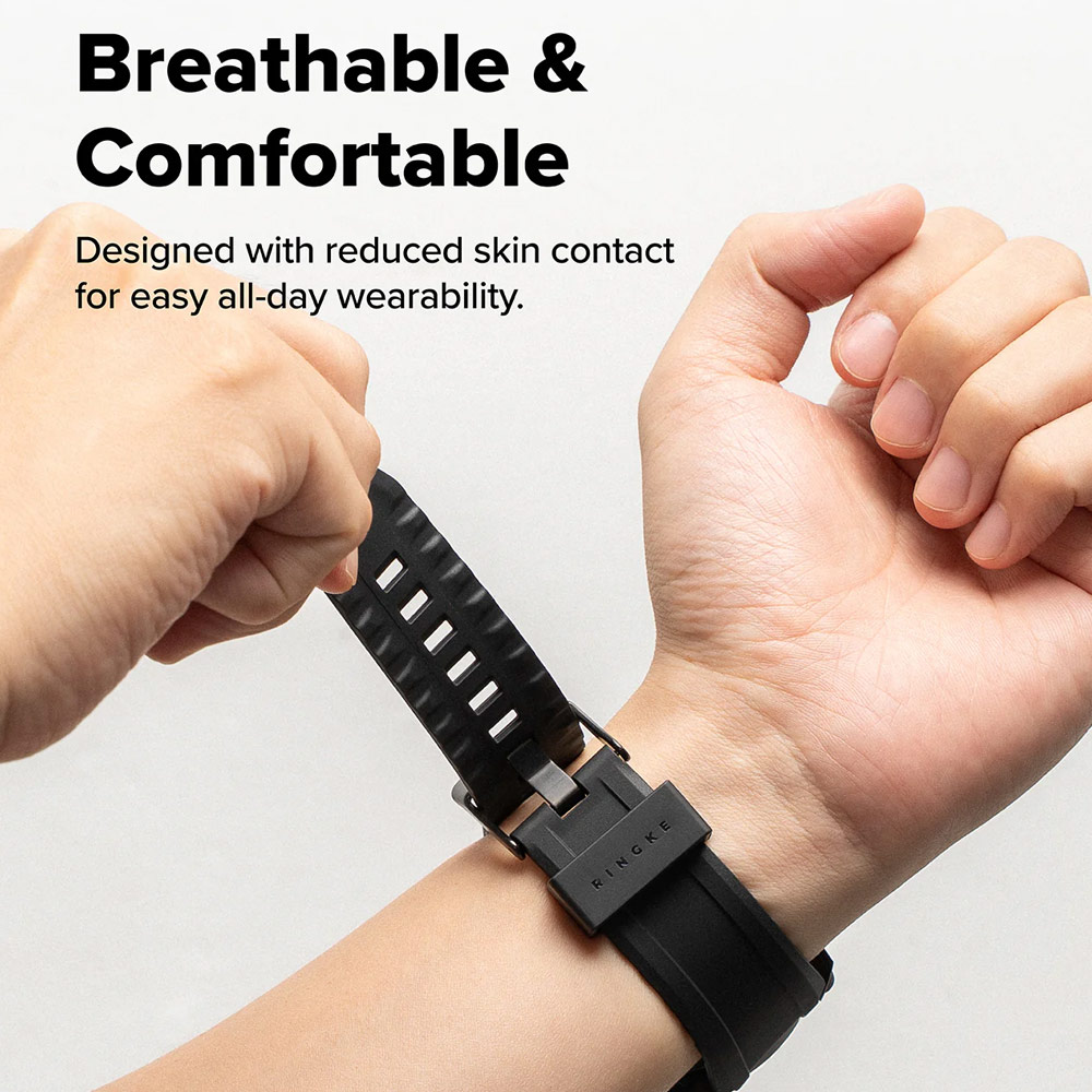 Picture of Samsung Galaxy Watch 8 Classic 46mm Case | Ringke Case and Band Strap Rugged Gear for Samsung Galaxy Watch 8 Classic 46mm (Black)